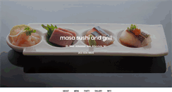 Desktop Screenshot of masasushiandgrill.com