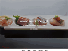 Tablet Screenshot of masasushiandgrill.com
